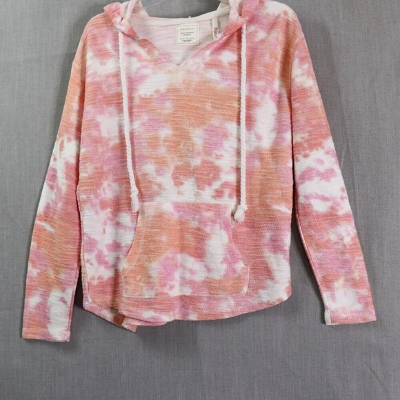 Southern Spirit Tops - Southern Spirit Hoodie Sweatshirt Women S Coral Pink Tie Dye Terry Pullover New